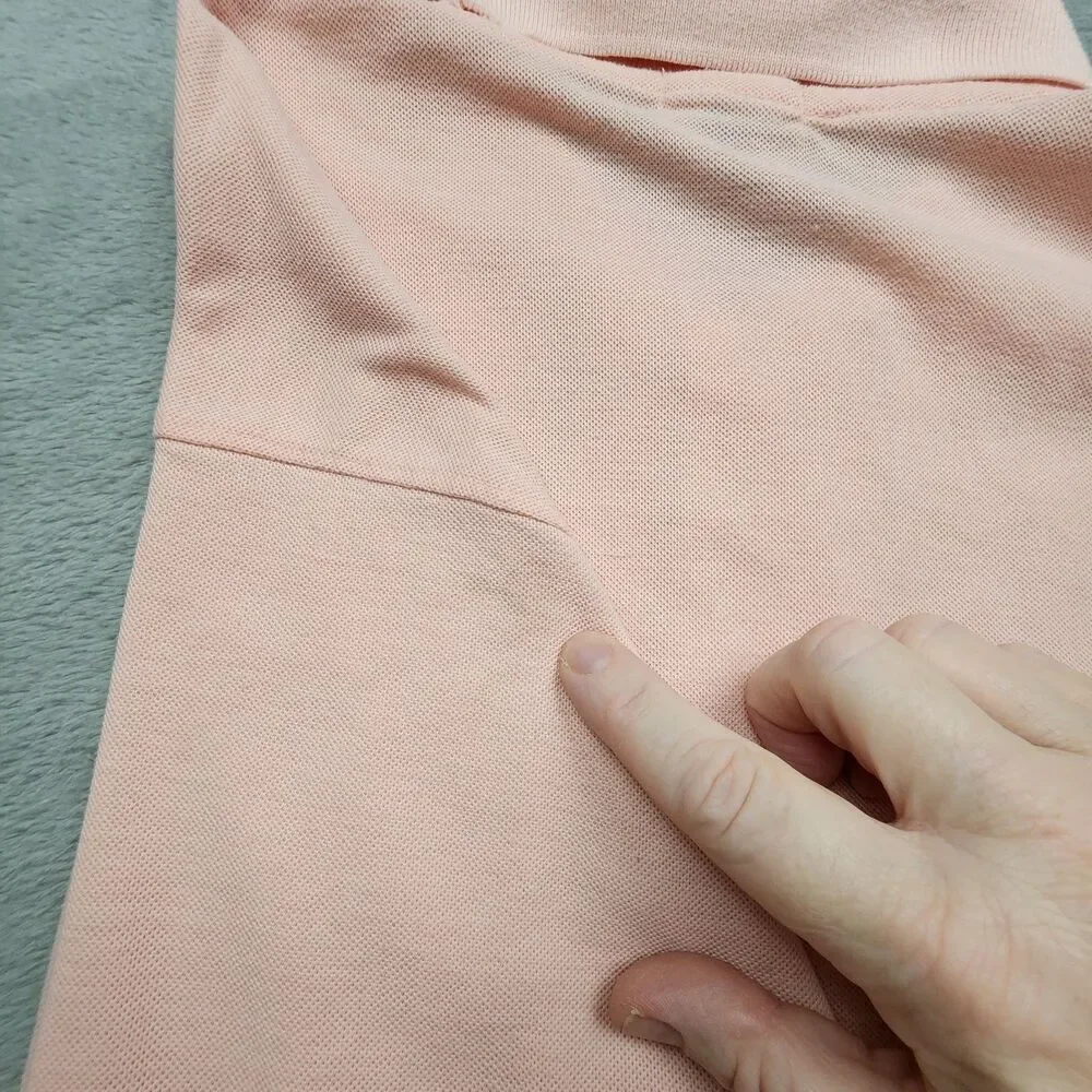 Polo Ralph Lauren Mens XXL Pink Polo VTG USA Made 100% Cotton Pony Logo Flaw